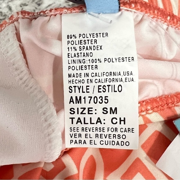 ANTONIO Melani SC Flutter Bikini Bra Top In Guava Woman’s Size Small NWT - Picture 8 of 10